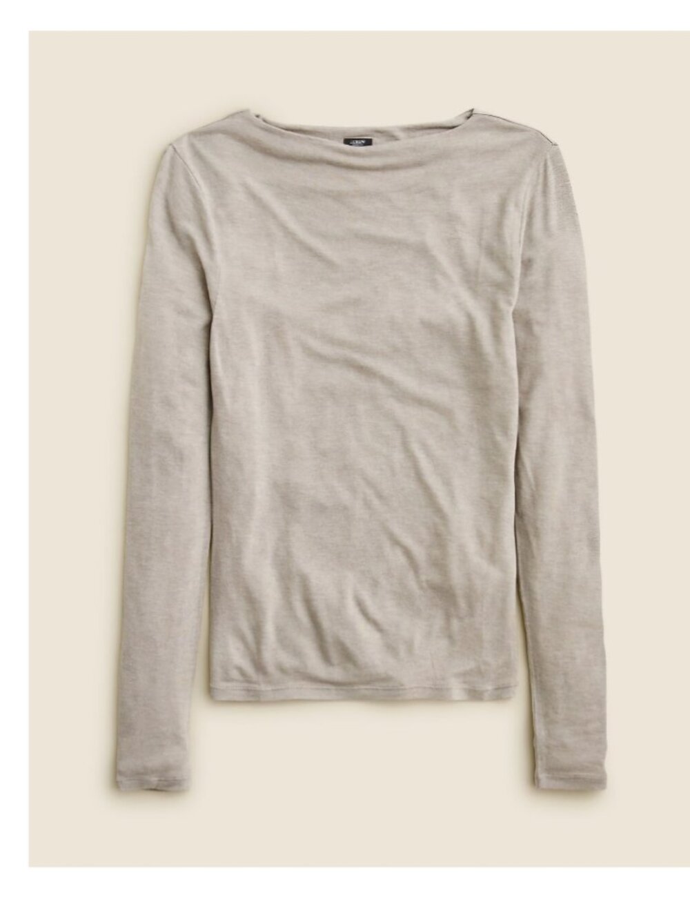 NWT J. Crew Collection sheer wool blend long sleeve T shirt - Size XS - gray